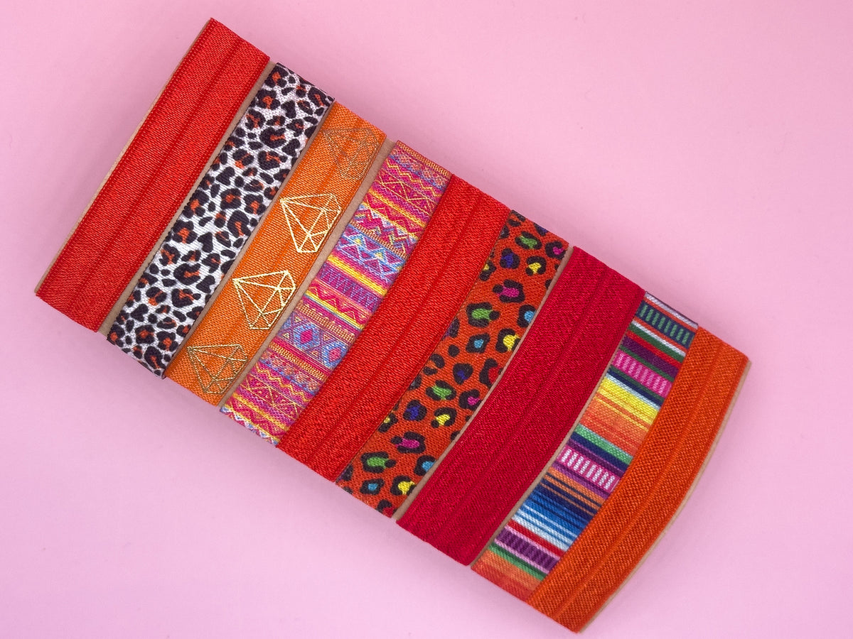 Haarbänder-Sets in Orange – bunte Designs | MEA NANI