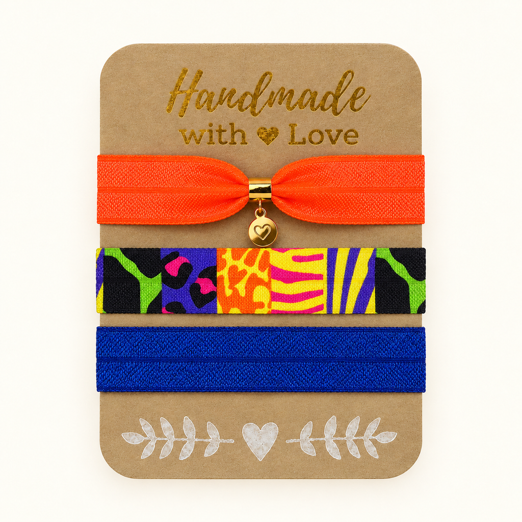 Haarbänder-Sets in Orange – bunte Designs | MEA NANI