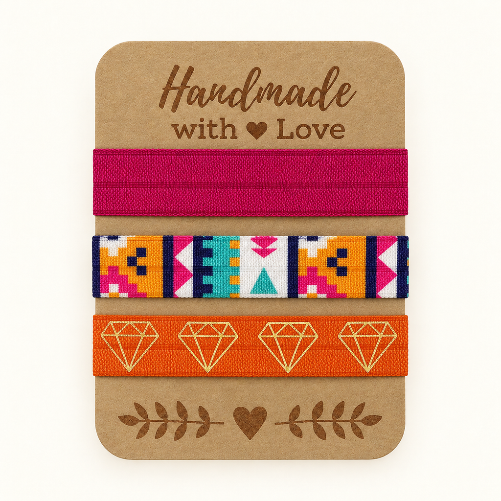 Haarbänder-Sets in Orange – bunte Designs | MEA NANI