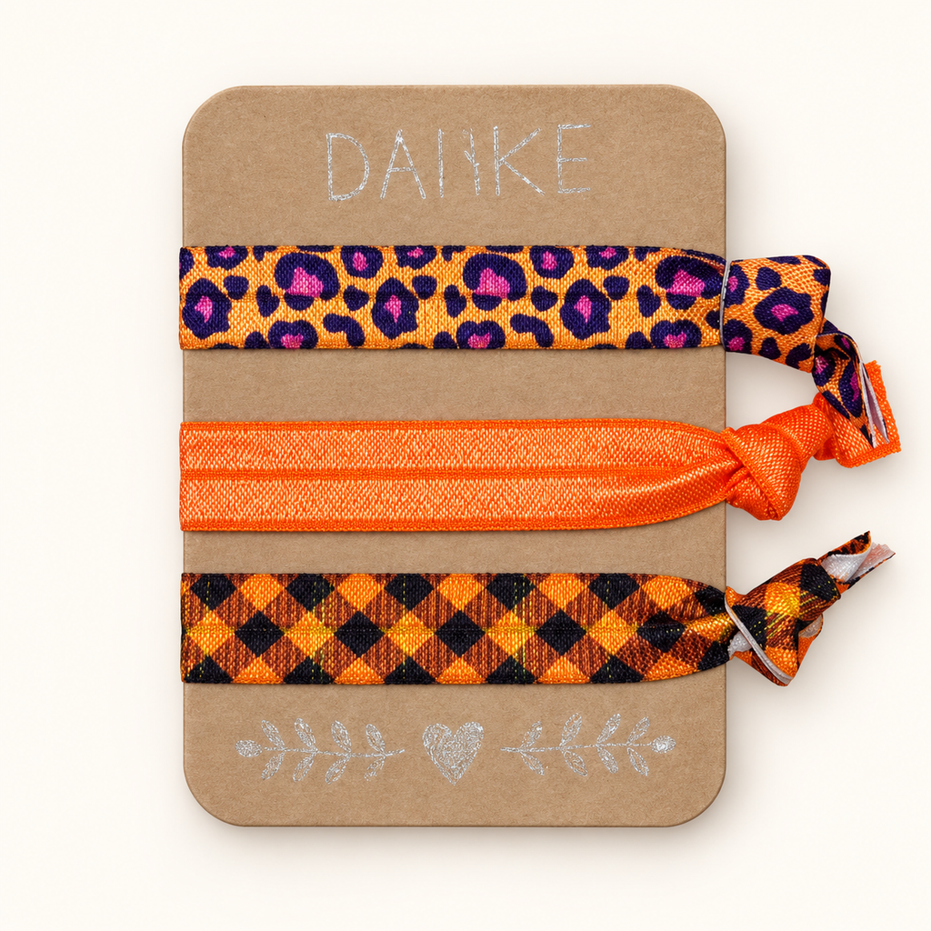 Haarbänder-Sets in Orange – bunte Designs | MEA NANI