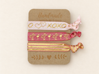Haarband Sets in Peach, Koralle & bunten Mustern