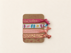 Haarband Sets in Peach, Koralle & bunten Mustern