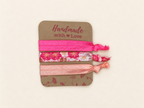 Haarband Sets in Peach, Koralle & bunten Mustern