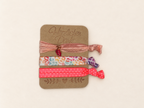 Haarband Sets in Peach, Koralle & bunten Mustern