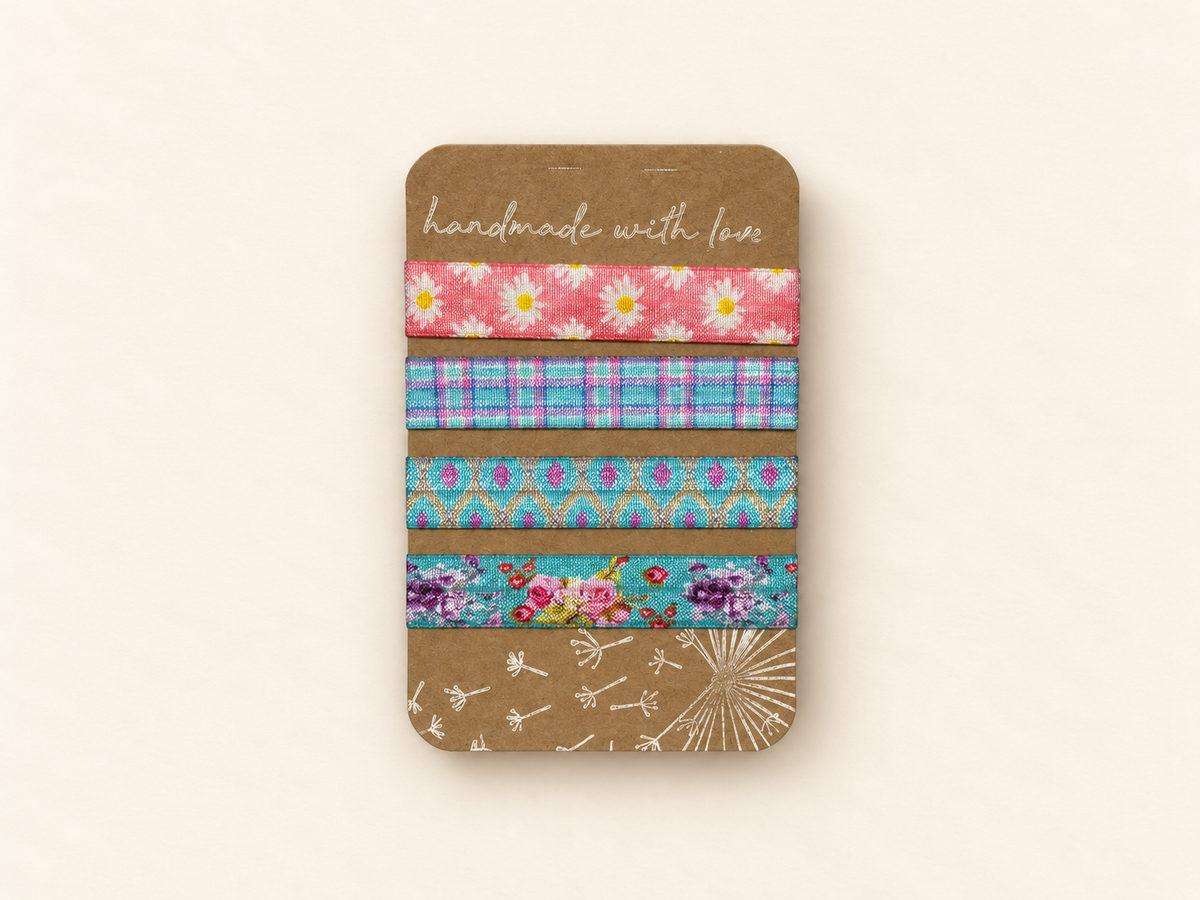 Haarband-Sets Pastell – Rosa, Mint & Muster | MEA NANI